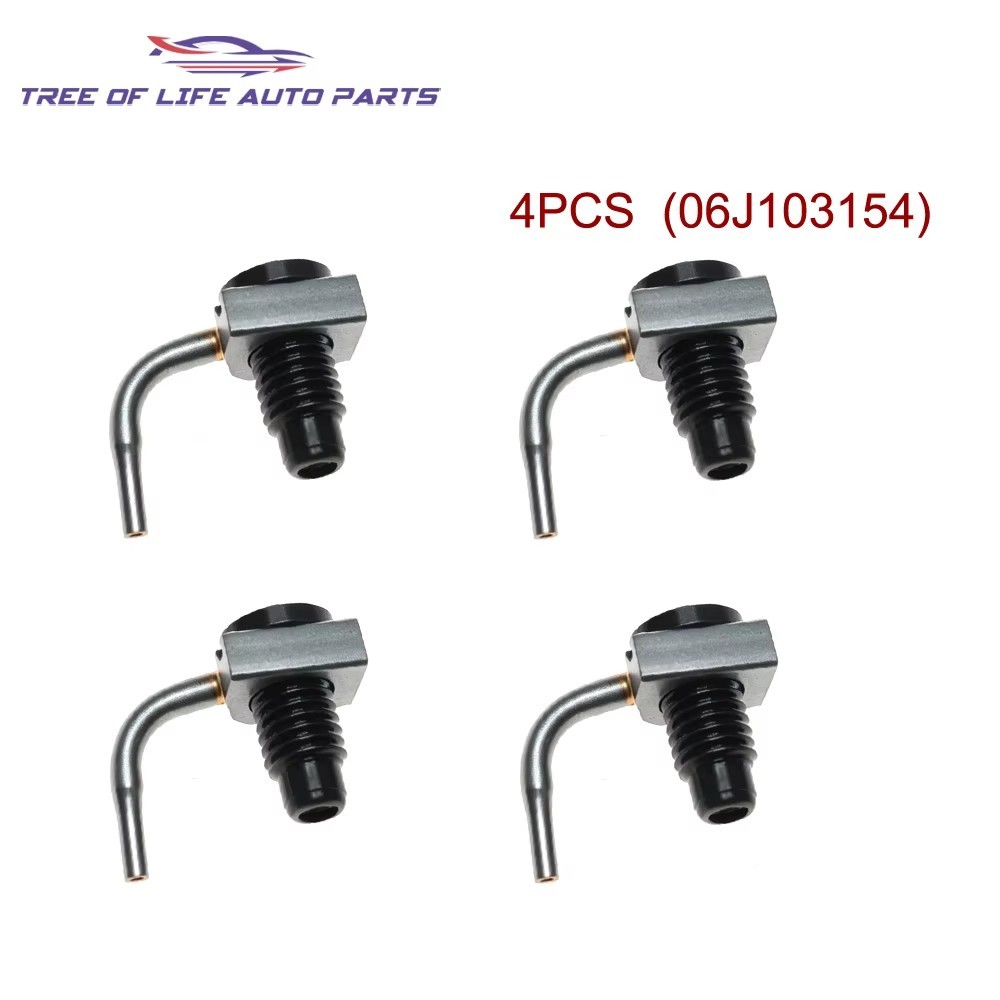 หัวฉีดน้ํามันเครื่องแก๊สไลน์ 4x 06J103154สําหรับ VW Tiguan 5N Passat B6 Jetta Golf CC B7 EOS Beetle 