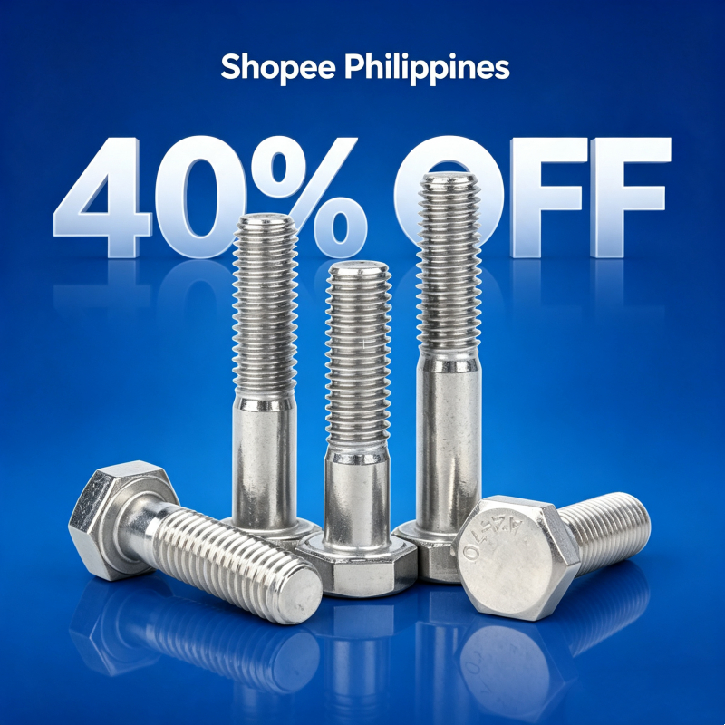 COD สกรูหกเหลี่ยมภายนอกสแตนเลส316 เกลียวครึ่งตัว 316 Stainless Steel Half Thread Hex Bolt M6 M8 M10 