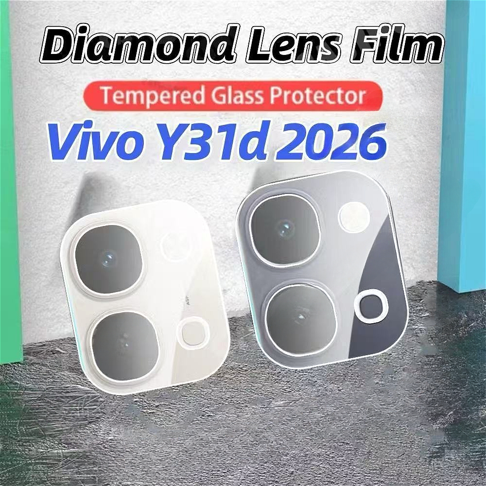 ตัวป้องกันกระจกนิรภัยสำหรับเลนส์กล้องสำหรับ Vivo Y31D Y300 Y50lite Y200 Y21D กันรอยกันฝุ่น พร้อมส่ง