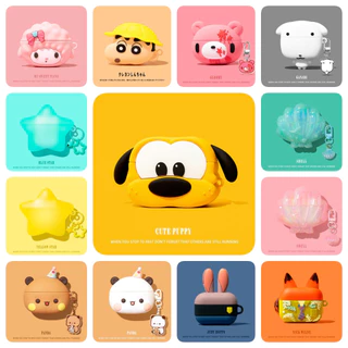 (คลังสินค้าพร้อม) เคสน่ารัก 3D สําหรับ AirPods4/4ANC/1/2/3/Pro/Pro2 เคสซิลิโคนอ่อนนุ่มพร้อมจี้
