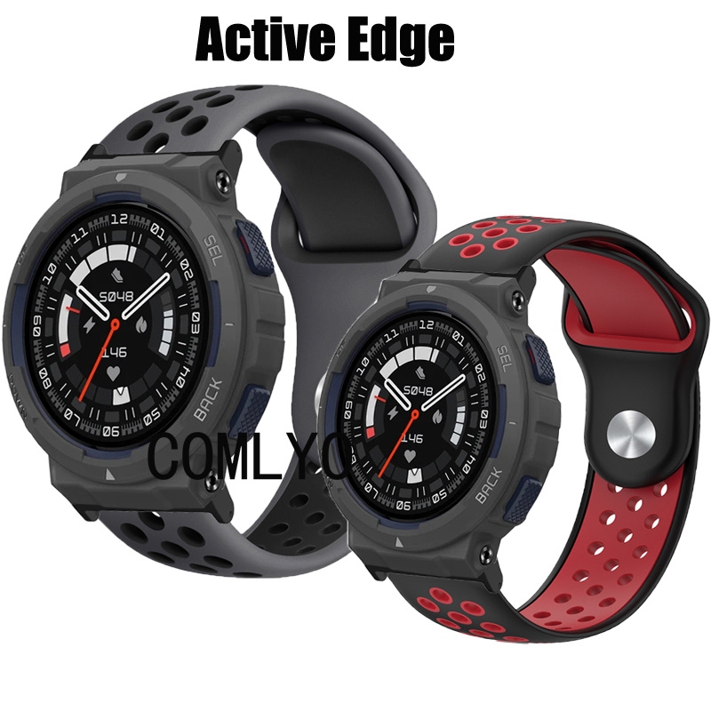สําหรับ Amazfit Active Edge Strap Nylon Loop Soft Sports Smart Watch Band