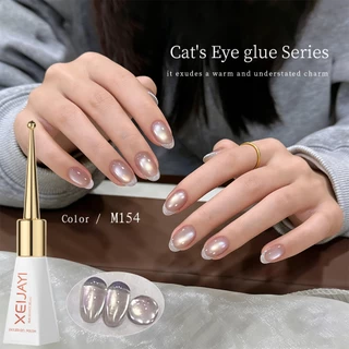 XEIJAYI 10ml-ยาทาเล็บเจลทรงแคทอายสีนู้ด ติดทนนาน เงางาม เหมาะสำหรับร้านเสริมสวยและใช้ในชีวิตประจำวัน