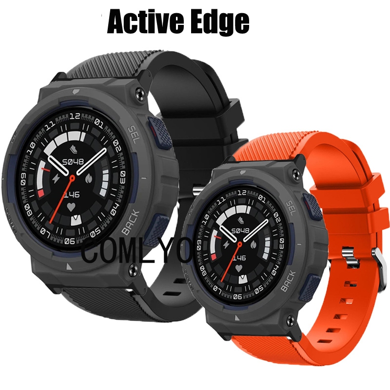 สําหรับ Amazfit Active Edge สายนาฬิกาอัจฉริยะ Silone Soft กีฬากลางแจ้ง เข็มขัดผู้หญิงผู้ชาย