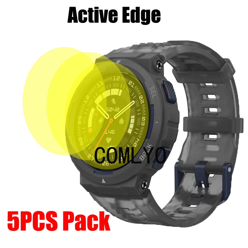 สําหรับ Amazfit Active Edge สมาร ์ ทนาฬิกาป ้ องกันหน ้ าจอฟิล ์ ม HD TPU ฟิล ์ ม