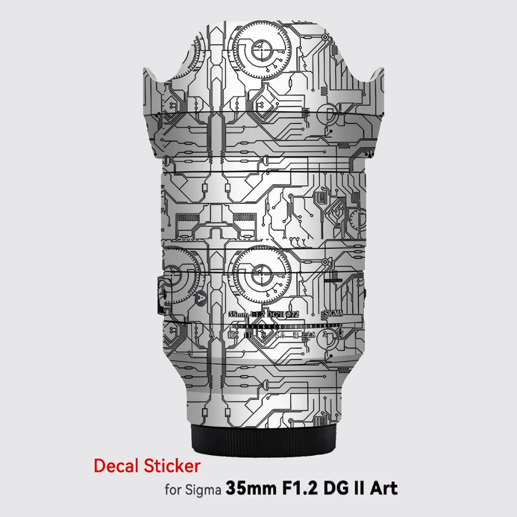 ผิวป้องกันสําหรับ Sigma Art 35 มม. F1.2 DG ii FE / L Mount เลนส์สติกเกอร์ 35 F1.2 II Wrap Cover Art3