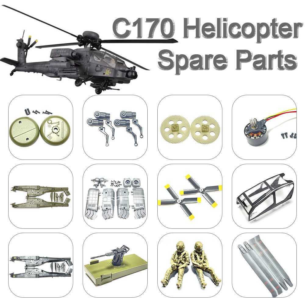 RC ERA รีโมทคอนโทรล Era C170 Apache RC เฮลิคอปเตอร์จําลองอะไหล่แท้ครบชุด