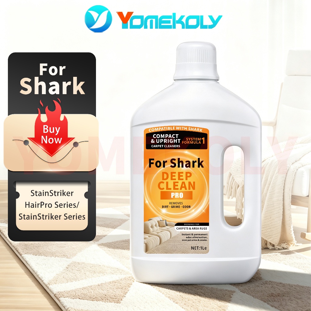 สําหรับ Shark Deep Clean น้ํายาทําความสะอาดพรมสัตว์เลี้ยง 1L - เข้ากันได้กับ StainStriker PX200/PX20