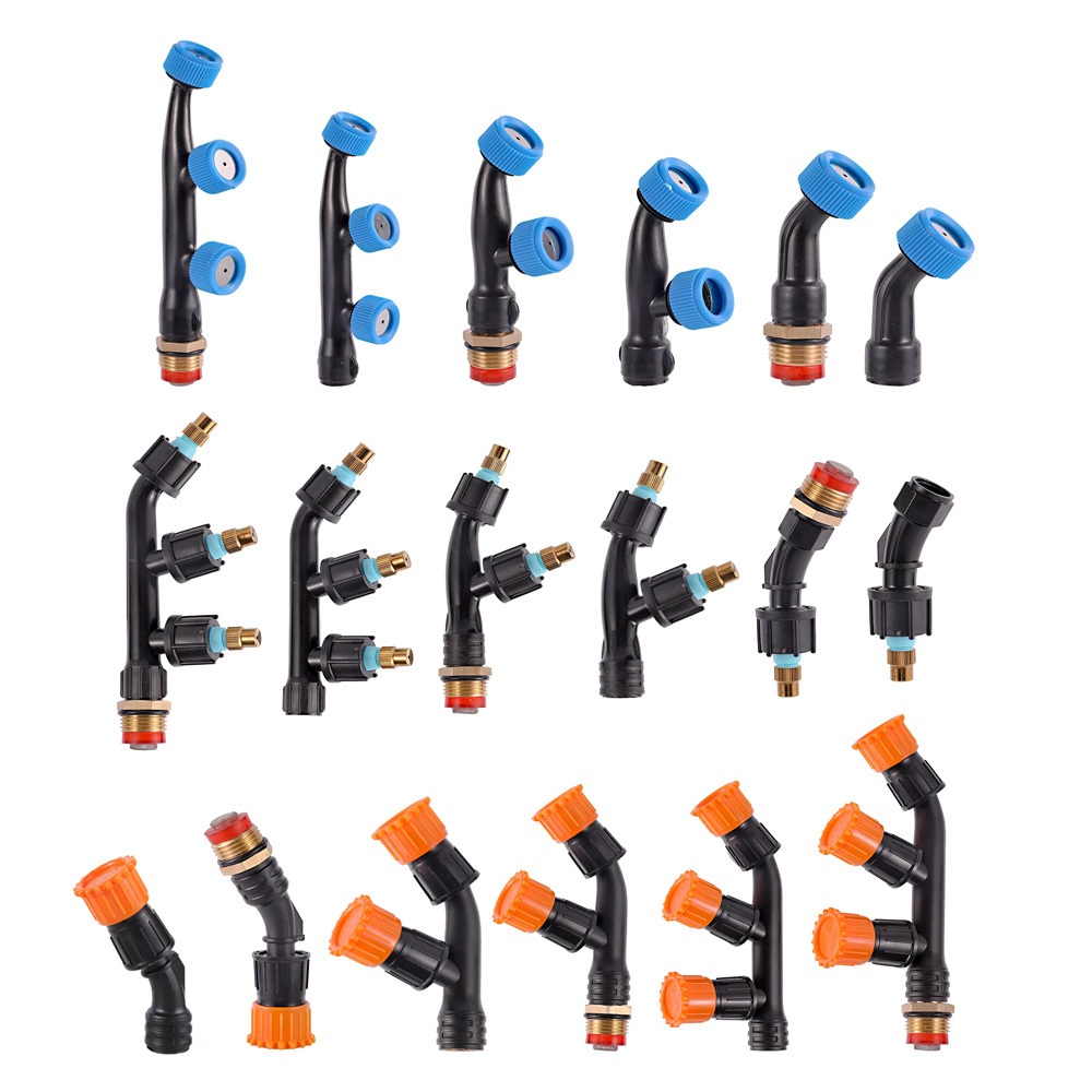 1/2 "1/4" เกลียวเครื่องพ่นสารเคมีหัวฉีด1/2/3หัวหัวฉีดสวนการเกษตรเรือนกระจกชลประทานละอองหัวฉีด