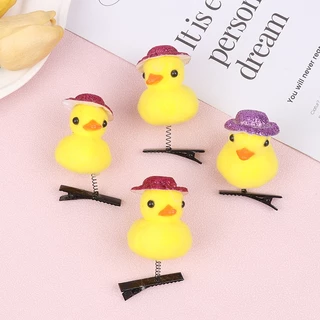 เป็ดสีเหลืองการ์ตูนตุ๊กตา Hairpin น่ารักเด็กสัตว์ Duckbill คลิป Headwear อุปกรณ์เสริม