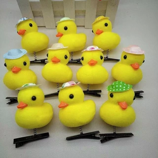 เป็ดสีเหลืองการ์ตูนตุ๊กตา Hairpin น่ารักเด็กสัตว์ Duckbill คลิป Headwear อุปกรณ์เสริม