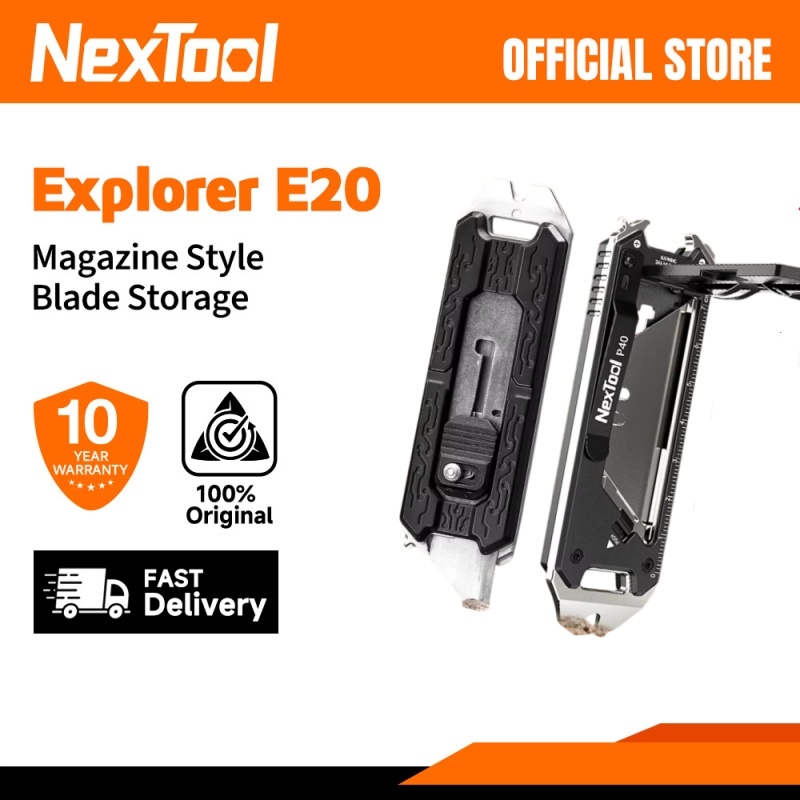 Nextool Explorer E20 Mutitool 8-in-1 มีดยูทิลิตี้พับแบบพกพา EDC เครื่องมือเครื่องตัดยูทิลิตี้ Outdoo
