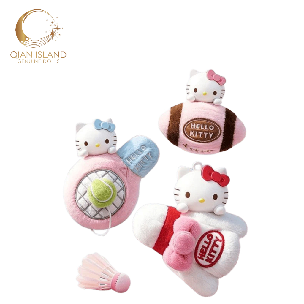 SANRIO ซานริโอ Hello Kitty สนุกกีฬาซีรีส์อโรมาตุ๊กตากล่องตาบอดจี้น่ารักของขวัญวันเกิด