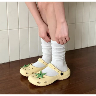 Xitiao กลางแจ้งสีแดงมะเขือเทศหลุมรองเท้าวันหยุดฤดูร้อน Micro Arch Anti-slip น้ําหนักเบา Mary Jane รองเท้าแตะผู้หญิง