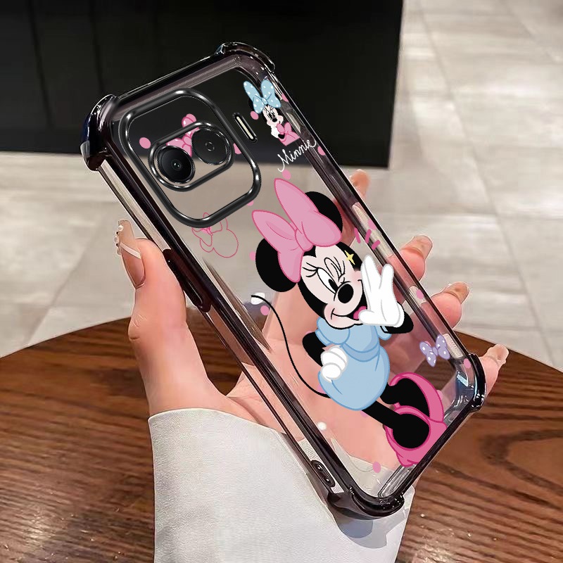 IQOO 15R iqoo15 5G Disney Minnie Mobile Case ชุบกันชน Air Cushion เคสกันกระแทกฝาครอบใส