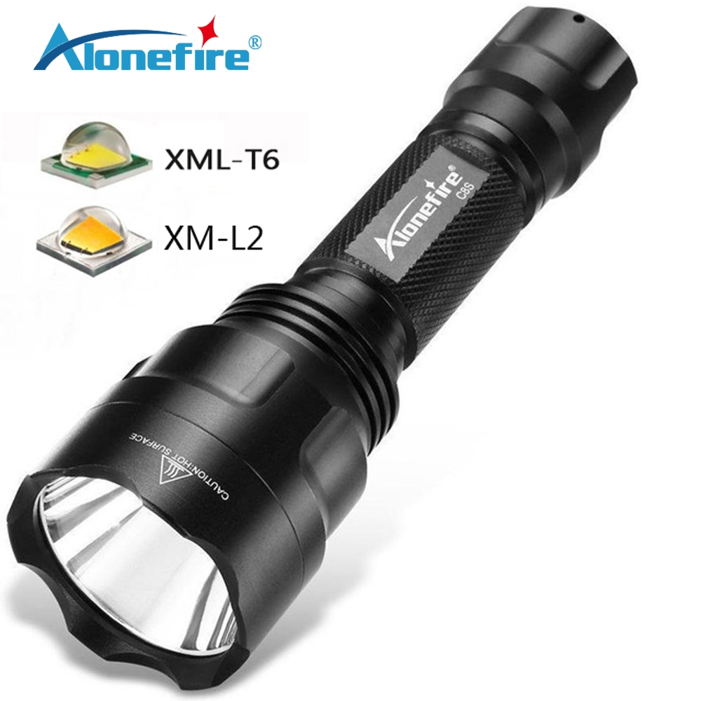Alonefire C8s XM-L T6 L2 ไฟฉาย LED 5 โหมด Camping Lanterna กันน้ําแบบพกพาไฟฉายโคมไฟ
