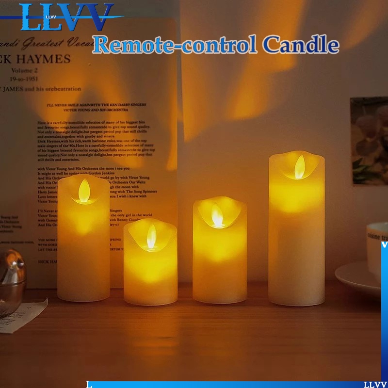 LEDเทียน เทียนแบบชาร์จไฟได้, เปลวไฟขี้ผึ้งไร้ควัน, เทียนที่เขย่าเพื่อสร้างบรรยากาศ