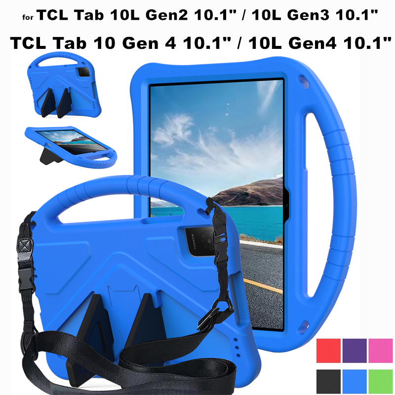 สําหรับ TCL Tab 10 10L Gen2/Gen3/Gen4 10.1 8492A 8493A 8193A 8483A กันกระแทก EVA ฝาครอบขาตั้งปลอกแบบ