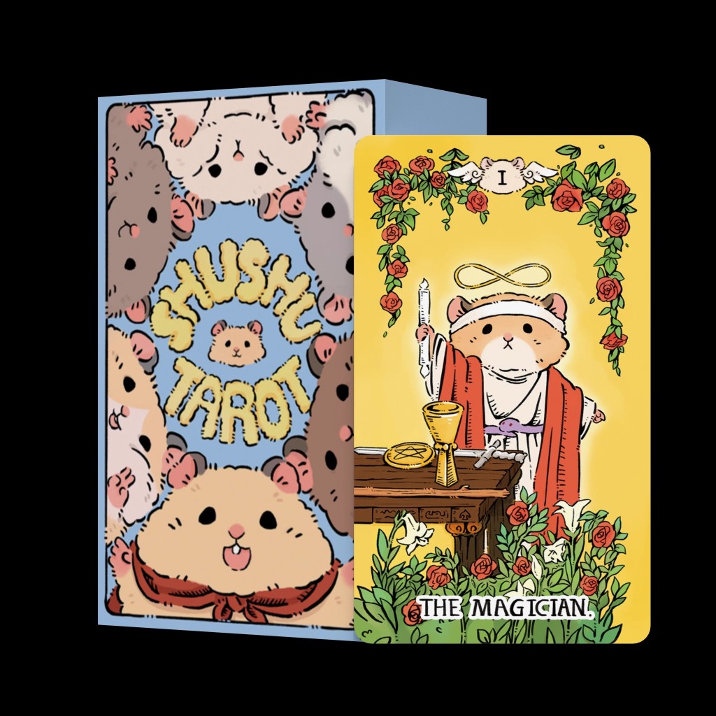 ไพ่ทาโรต์เมาส์ของแท้สไตล์น่ารักใกล้ Witte Series เกมกระดาน Carlo Card Gypsy Card