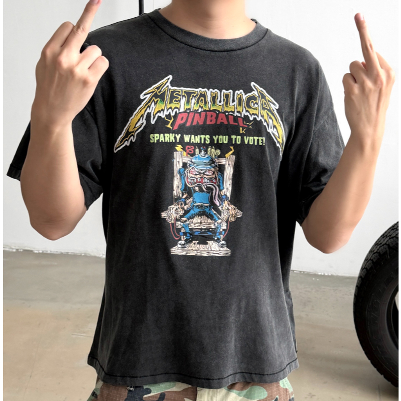 GALLERY DEPT 26SS  MetallicaRide the Lightning . 联名定เสื้อยืด