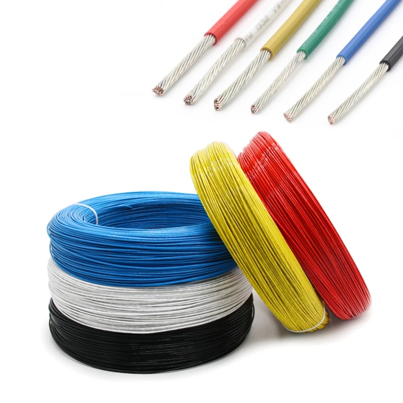 1/2/5Meters UL1332 PTFE ลวด 28/26/24/22/20/18/16/14/12 AWG FEP ฉนวนอุณหภูมิสูง Electron สายทองแดงดีบุกสําหรับ 3D เครื่องพิมพ์