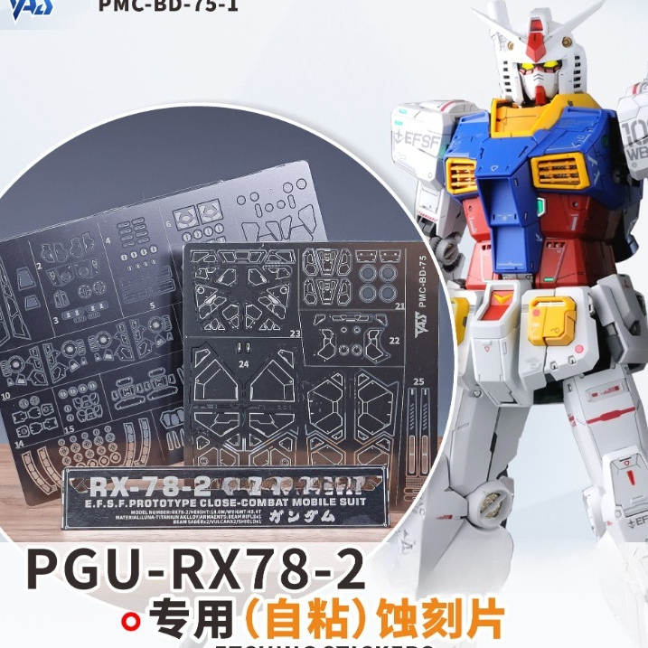 TAS PG PGU RX-78-2 RX78 1/60 Etching อะไหล่สลัก (ไม่รวมชุด)