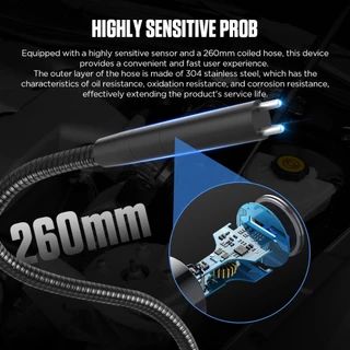 AUTOOL AS502 ตัวทดสอบน้ำมันเบรกสำหรับรถยนต์ หน้าจอ LCD ขนาด 2.8 นิ้ว เครื่องมือวินิจฉัย เหมาะสำหรับ DOT-3, DOT-4, DOT-5.1