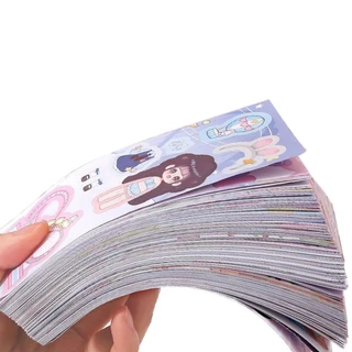 100/200 แผ่นเจ้าหญิงที่สวยงามแต่งตัวสติกเกอร์สาวเด็กน่ารักการ์ตูนฉากแต่งตัวตกแต่งแต่งตัวแสดง