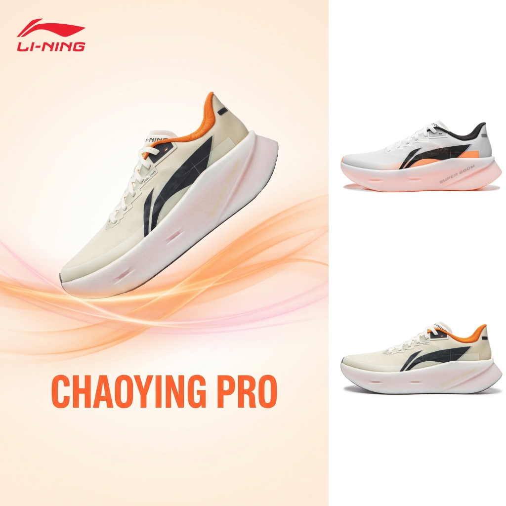LI-NING CHAOYING PRO รองเท้าสําหรับชาย Jogging Casual รองเท้า Cushion & Rebound Breathable รองเท้าผ้าใบน้ําหนักเบา ARBW003 LINING Official Store