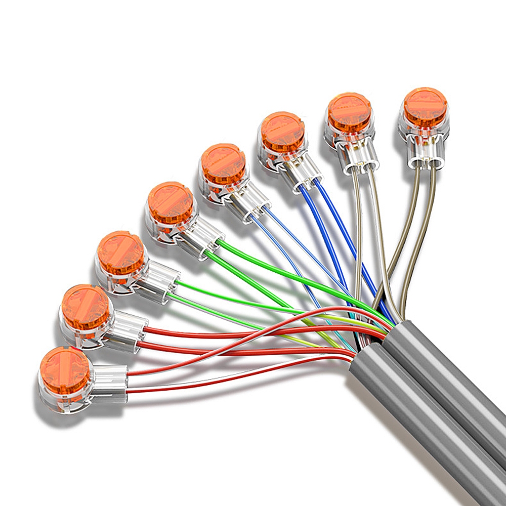 100PCS K1 K2 K3 Connector ลวด Splice Connector RJ45 RJ11 สายไฟ Ethernet โทรศัพท์สาย UY2 เครือข่ายสาย