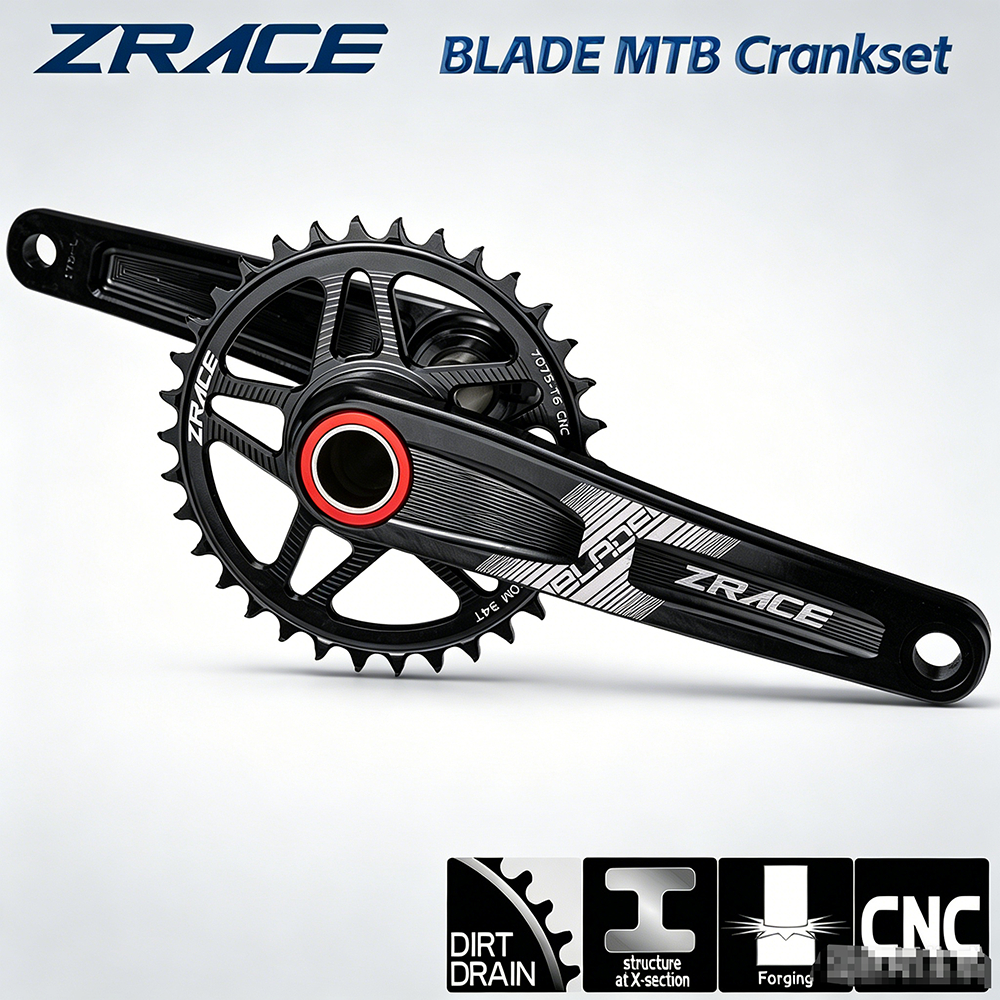 ชุดข้อเหวี่ยง MTB ZRACE BLADE Eagle Tooth 32/34/36T | 170/175mm | ใช้กับโซ่ 10/11/12 Speed | กันโซ่หลุด เหมาะกับ XC/TR/AM
