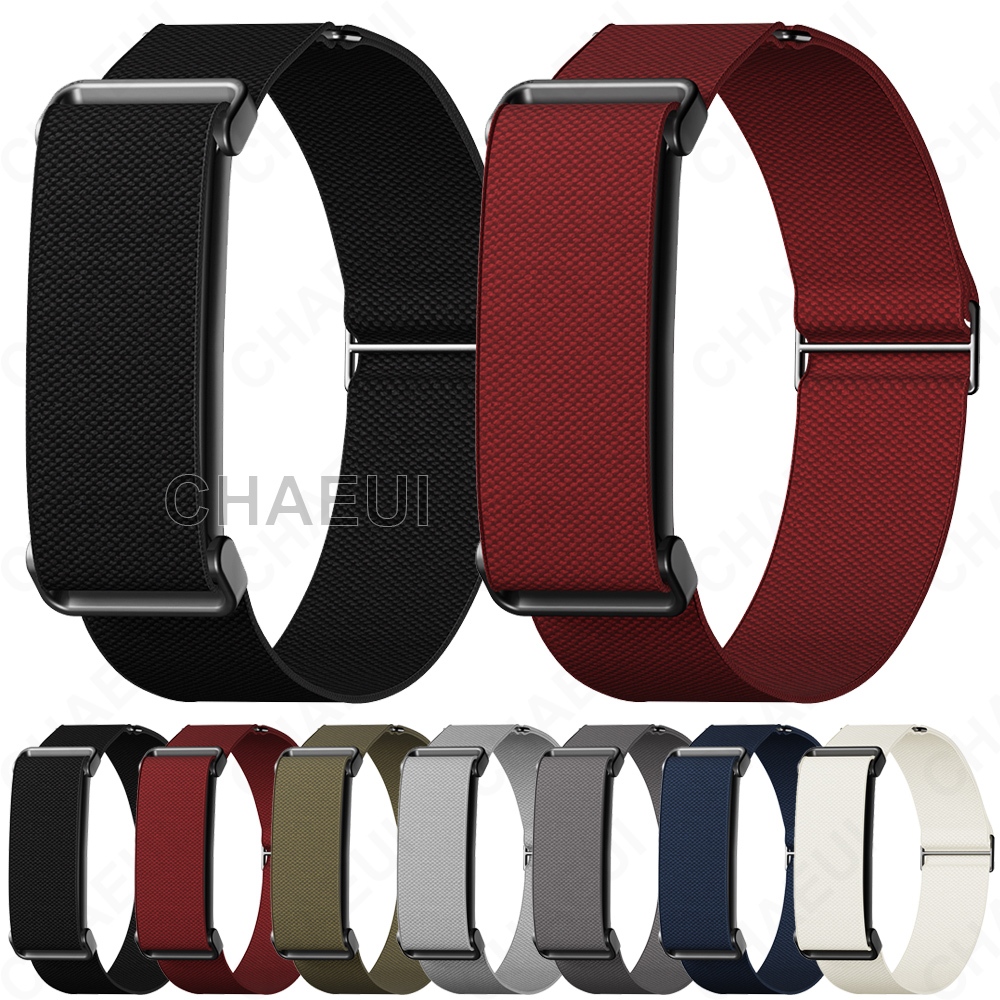 อุปกรณ์เสริมสร้อยข้อมือแบบห่วงยางยืดสายรัดไนลอนสําหรับ Google Fitbit Air