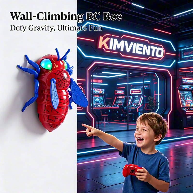 KIMVIENTO Wall Climbing RC Remote Control Car Toy Rechargeable Electric Car for Boys Kids Stunt Gift