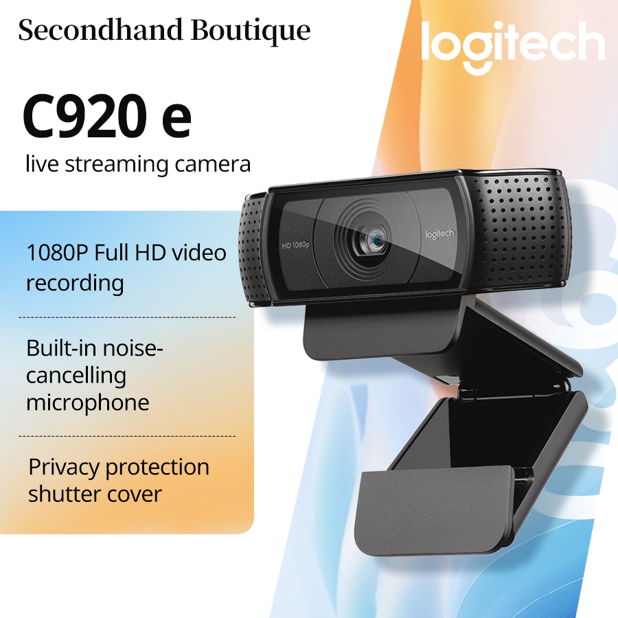 กล้องเครือข่าย Logitech C920 Pro HD [960-000998]/เว็บแคมเชิงพาณิชย์ Logitech C920e [960-001086】