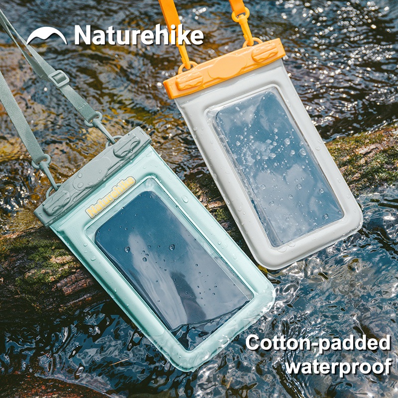 Naturehike IPX8 กันน้ําเคสโทรศัพท์กระเป๋ากระเป๋าสําหรับว่ายน้ําดําน้ําปิดผนึก Leakproof Touchscreen กล้องใหญ่หน้าต่าง Floatable CNK2300BS015