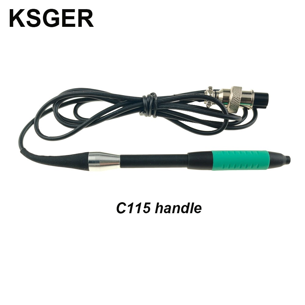 KSGER C470 C245 C210 หัวแร้งจับสถานี C115 สําหรับ JBC เคล็ดลับเครื่องมือเชื่อมไฟฟ้า 500W สแตนด์บาย Sleep DIY ปากกาพลาสติกซิลิโคน GX12-5