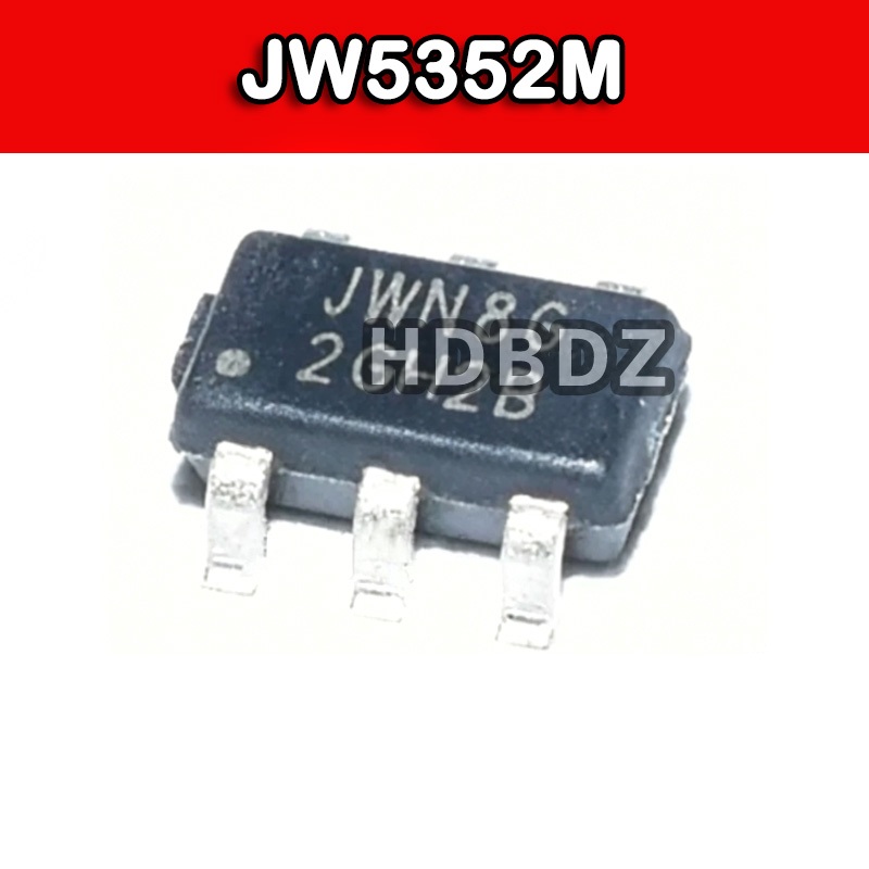 5~10PCS JW5352M JWN** SOT23-6 4.5-18V 2A ชิปตัวควบคุมแรงดันไฟฟ้า Buck แบบซิงโครนัส IC SMD