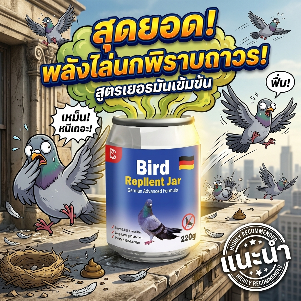 🕊️เขตห้ามเข้า🚫 ไล่นกพิราบ ไล่นก นกพิราบ ไล่ กําจัดนก เติมน้ำแล้วใช้ได้ไม่จำกัด กันนก ที่