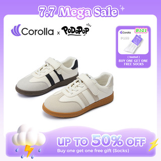 【Children's Shoes】COROLLAxPODOPO Kids' Non-Slip Lightweight Shoes korean fashion - School Casual Sneakers for Boys&Girls