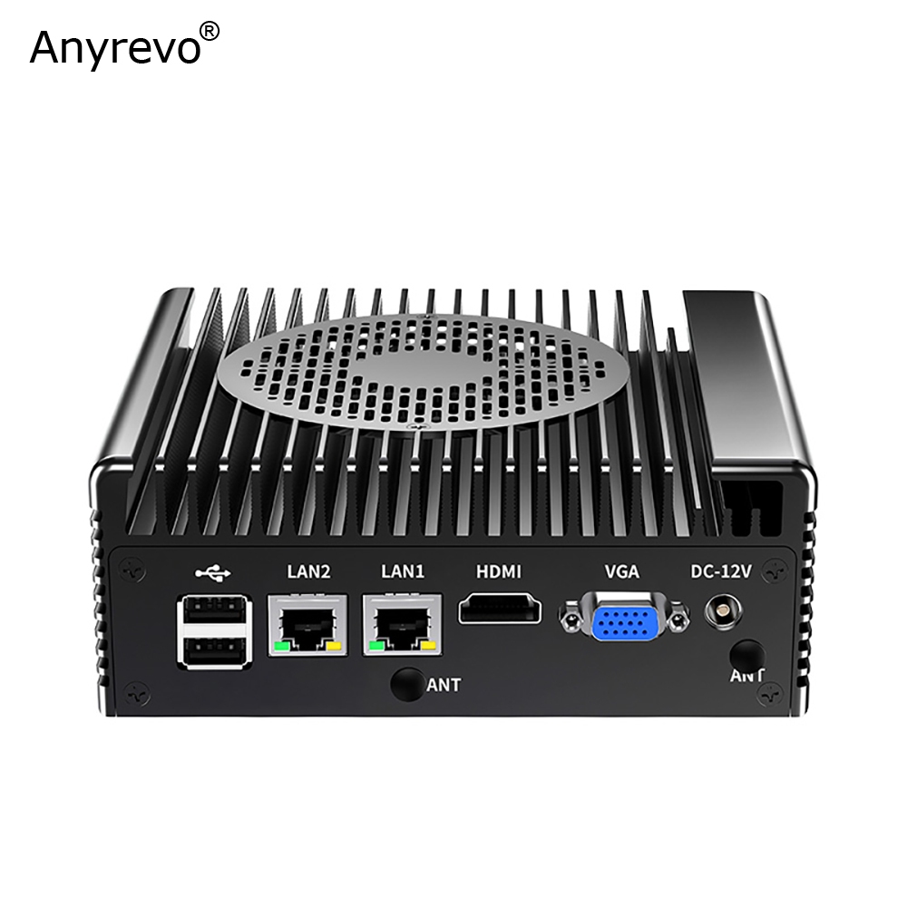 พร้อมพัดลม Mini PC Intel Core i5-1235U / i7-1255U 10 แกนพร้อม DDR4 NGFF NVMe 2 LAN 6 USB HDMI VGA 2 