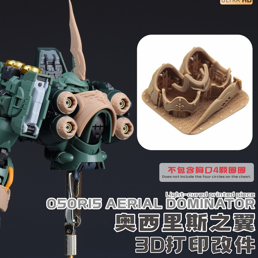 NewC Axis Osiris Aerial Dominator NZ-666 Detail Addon Chest V-fin Booster Etching Parts (ไม่รวมชุด)
