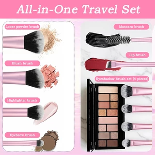 แปรงแต่งหน้า Super Soft Mini 7 ชิ้น สําหรับปัดแก้ม รองพื้น คอนซีลเลอร์