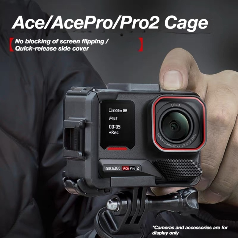 อัปเดตกรงกรอบป้องกันพลาสติกสําหรับ Insta360 Ace pro 2/Ace Pro Border กรณีป้องกันกรณีสําหรับ Insta360 Ace Pro กีฬากล้องอุปกรณ์เสริม