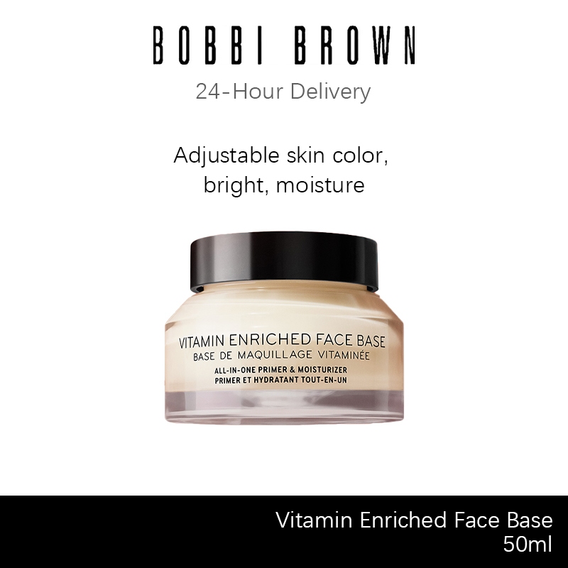 [อัพเกรดใหม่! พลัสกว่าที่เคย] Bobbi Brown Vitamin Enriched Face Base+ ล็อกเมกอัพ 24 ชม.*​ บูสต์ผิวไบรท์ด้วย SuperVitamin 50ml