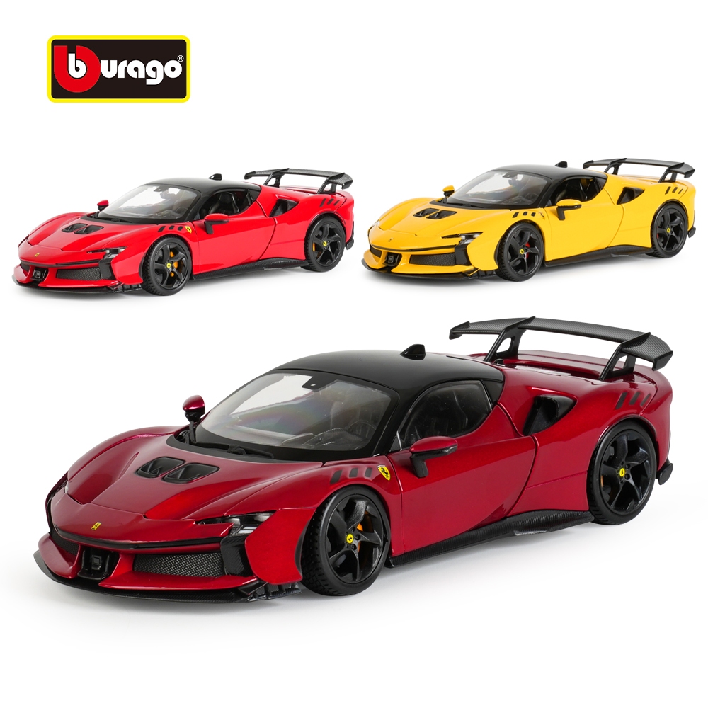Bburago 1:18 Ferrari 499P Modificata รถสปอร์ต Static จําลอง Die Cast ยานพาหนะสะสมของเล่นรถ