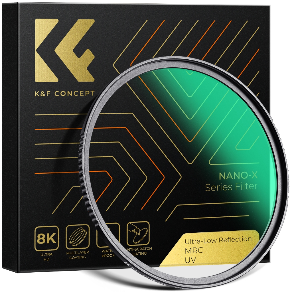K&F Nano-X UV Filter 0.1% เคลือบไทเทเนียมสะท้อนแสงต่ําพิเศษ 28 ชั้น