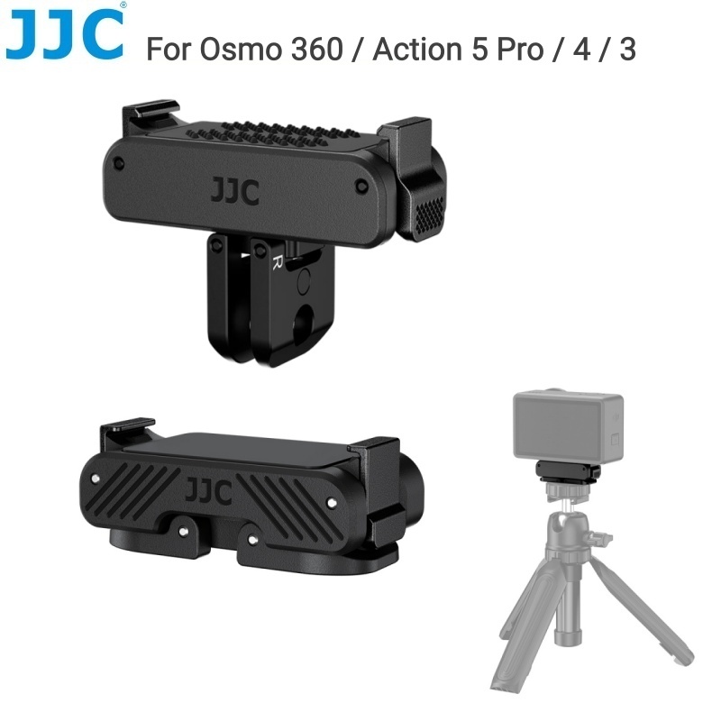 JJC Magnetic Quick Release Adapter Mount สําหรับ DJI Osmo 360 / Action 5 Pro / Action 4 / Action 3