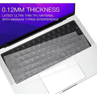 แผ่นปิดคีย์บอร์ดแบบนุ่มบางเฉียบมองไม่เห็น สำหรับ MacBook Neo 2026 Air M5 M4 A3240 A3241 13.6 M2 M3 Pro 14/16 นิ้ว ฟิล์มกันฝุ่นสำหรับหน้าจอ ใช้ได้กับ Air Pro 13 M1 A2338 A2337 A2179 รุ่นปี 2020