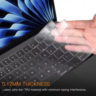 แผ่นปิดคีย์บอร์ดแบบนุ่มบางเฉียบมองไม่เห็น สำหรับ MacBook Neo 2026 Air M5 M4 A3240 A3241 13.6 M2 M3 Pro 14/16 นิ้ว ฟิล์มกันฝุ่นสำหรับหน้าจอ ใช้ได้กับ Air Pro 13 M1 A2338 A2337 A2179 รุ่นปี 2020