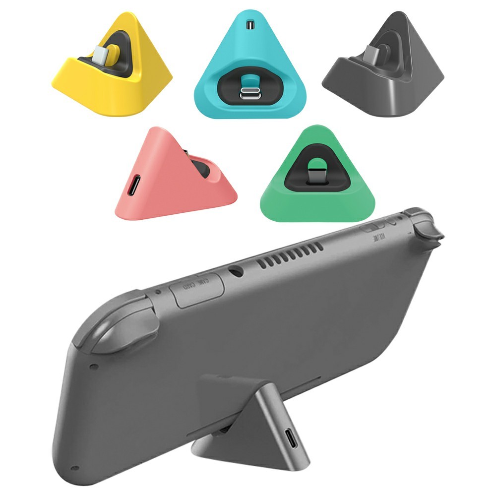 สําหรับ DOBE Switch/Lite ที่ชาร์จโฮสต์ฐานชาร์จสากลเกมคอนโซล NS สถานีชาร์จสามเหลี่ยมแบบพกพา