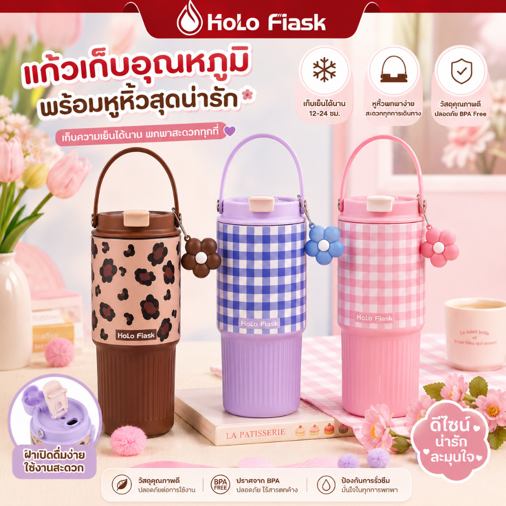 750ML 316 สแตนเลสสตีลขวด Hot & Cold ฉนวน Tumbler Air Tahan Sejuk มือถือ THERMOS ขวดแก้วฉนวนสูญญากาศ Tumbler ร้อนเย็น Themos ถ้วยแก้ว